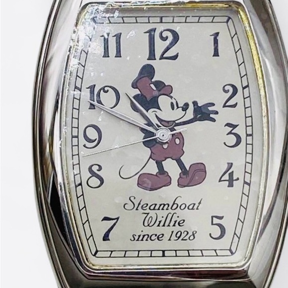 2004 Disney Steamboat Willie Wrist Watch 75th Anniversary Mickey Mouse NIB - Picture 4 of 5